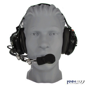 HD3000-GBW Behind the Head Headset, Black Gloss, Wire Boom, Scanner Port and TA5 Connector