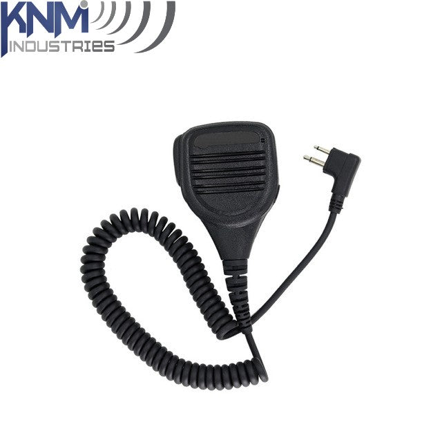 Shoulder mount PTT microphone and speaker